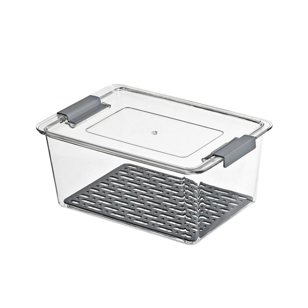 Fridge Organizer Stackable Refrigerator Organizer Bins with Lids Clear Fruit Storage Containers Freezer Pantry Kitchen Boxes