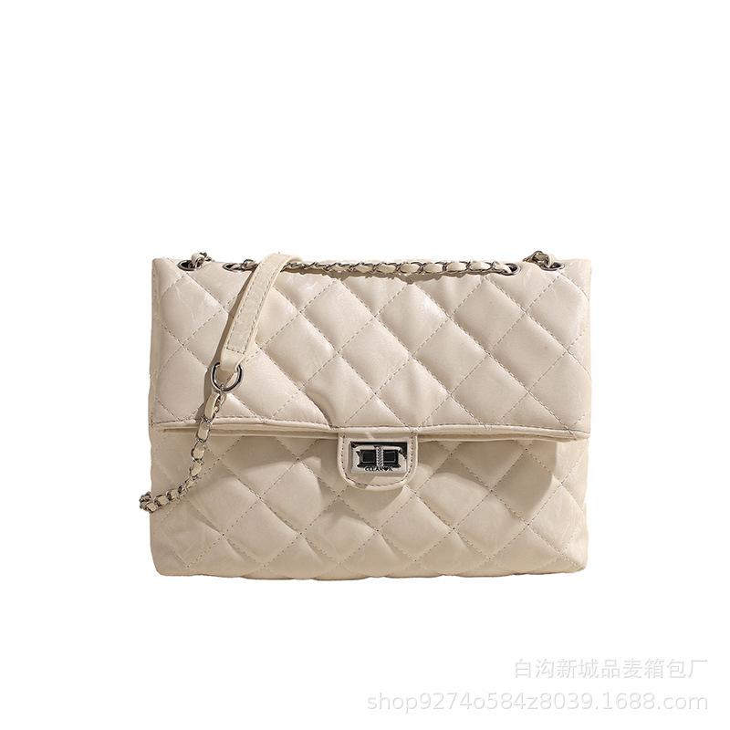 Popular Diamond Chain Underarm Large Bag Women's Bag 2025 New Trendy Fashion Large Capacity Shoulder Messenger Bag