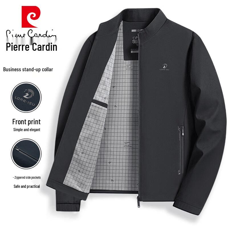 Pierre Cardin Men's Casual Stand Collar Jacket