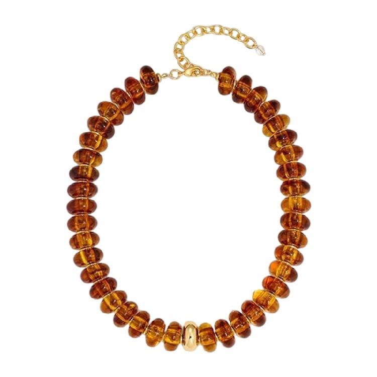 Trendy Acrylic Bead Chokers Necklace Elastic Cord Fit All Neck Size Great For Parties