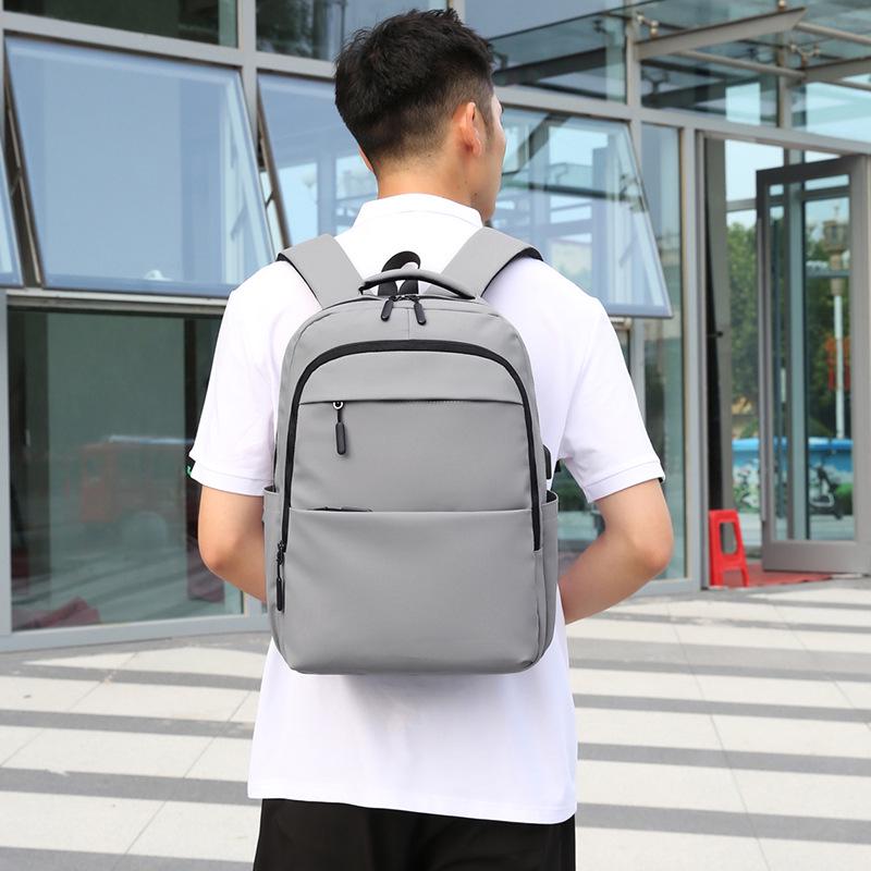 2025 Trendy Men's Large Capacity Student Backpack - Simple Business Shoulder Bag