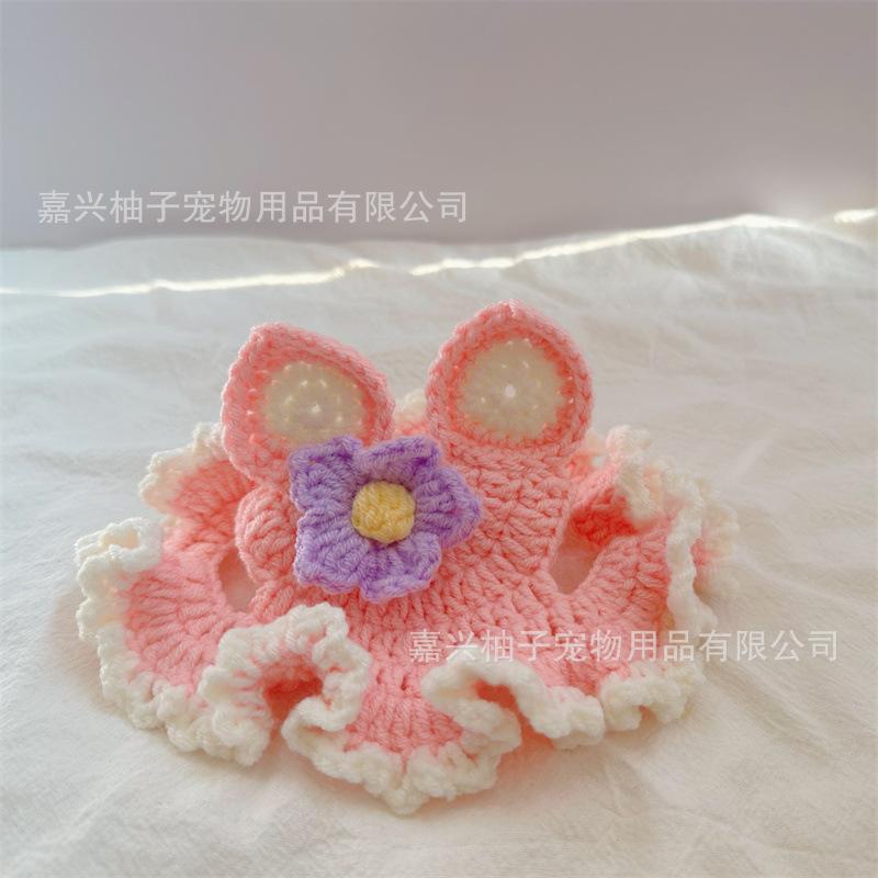Handmade Knitted Cotton Decorative Pet Hat For Dogs And Cats
