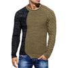 Men's  Texture  Twisted Flower  Process  Round Neck  Thickened  Pullover  Knitted Sweater  Sweater