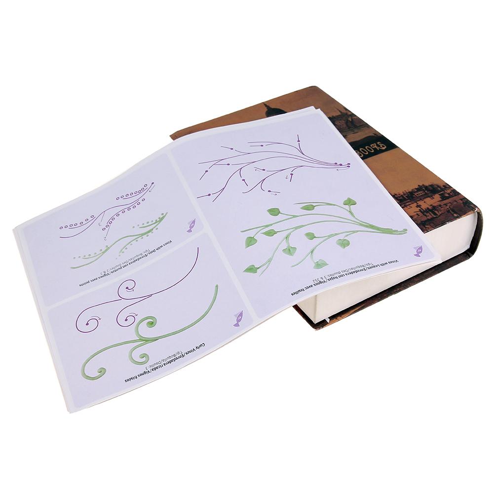 23 Sheet Cake Decorating Practice Board Different Patterns Sugarcraft Templates Icing Drawing Paper for Professional Bakers