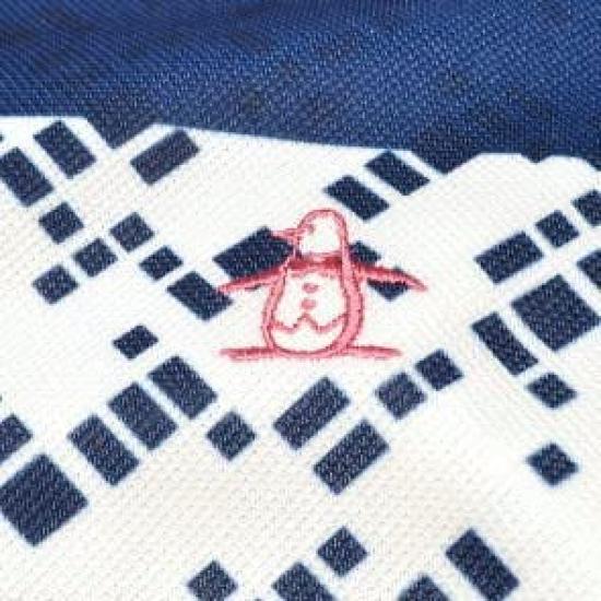 Munsingwear MGMVJA05 Short Sleeve Panel NV00 Equivalent to Japanese Size L Men's Shirt, Print, Sweat-Wicking, Quick-Drying, Moisture-Wicking,