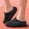 Women's Shoes New One-pedal Lazy Shoes Women's Mesh Breathable Casual Shoes Thick-soled Light Half-drag Walking Shoes