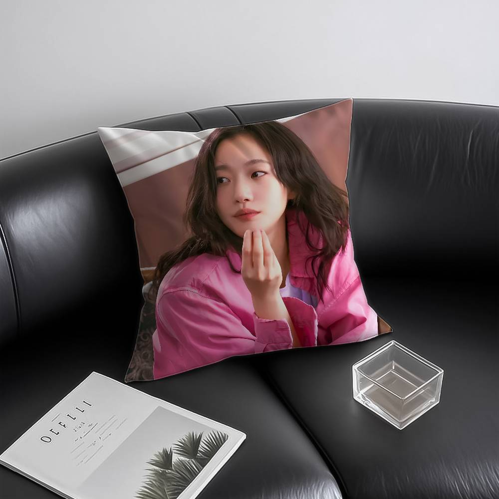 Koreansk K-Kim Go Eun Kuddfodral Anti-dammkvalster Osynlig dragkedja Bäddsoffa