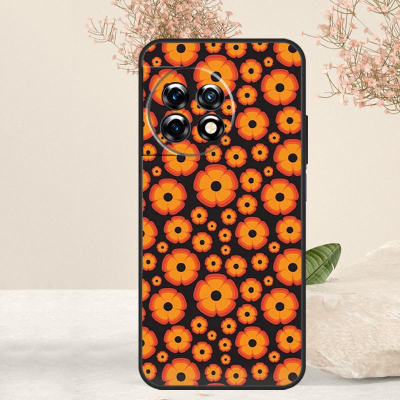 70s hippie Psychedelic floral flowers Case For OnePlus 15R 13R 13T 15 13 12 12R 11 10T 9 10 Pro Nord 5 CE 4 3 Lite N20 N30 Cover