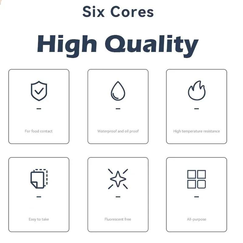 10Pcs/set High Temperature Resistance Disposable Cake Molds Oil Proof Air Fryers Liner Paper Molds