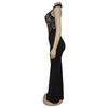 Women's Sexy Halter Lace Sleeveless Split Dress - European/American Fashion
