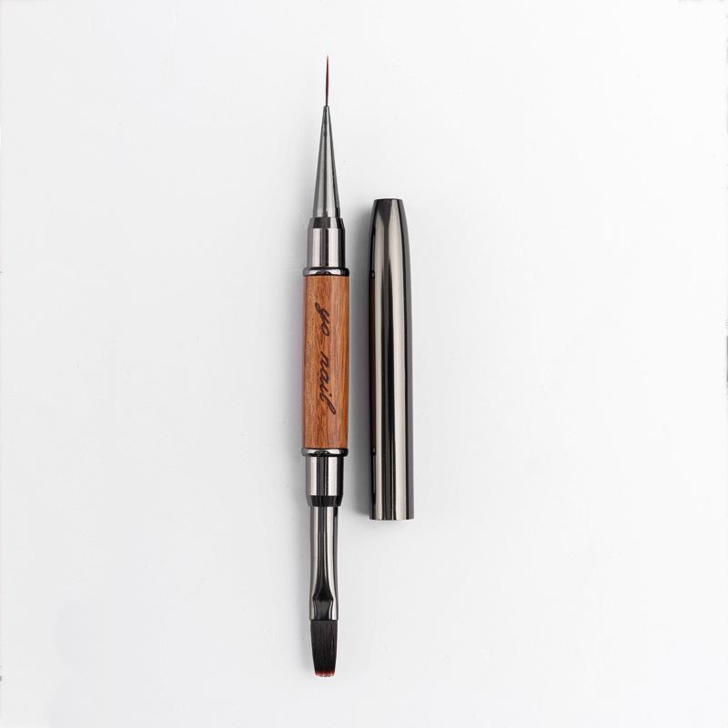 

Многофункциональная кисть для нейл-арта: Гелевая ручка с двумя наконечниками для рисования линий и конструирования - Инструмент для маникюрного салона