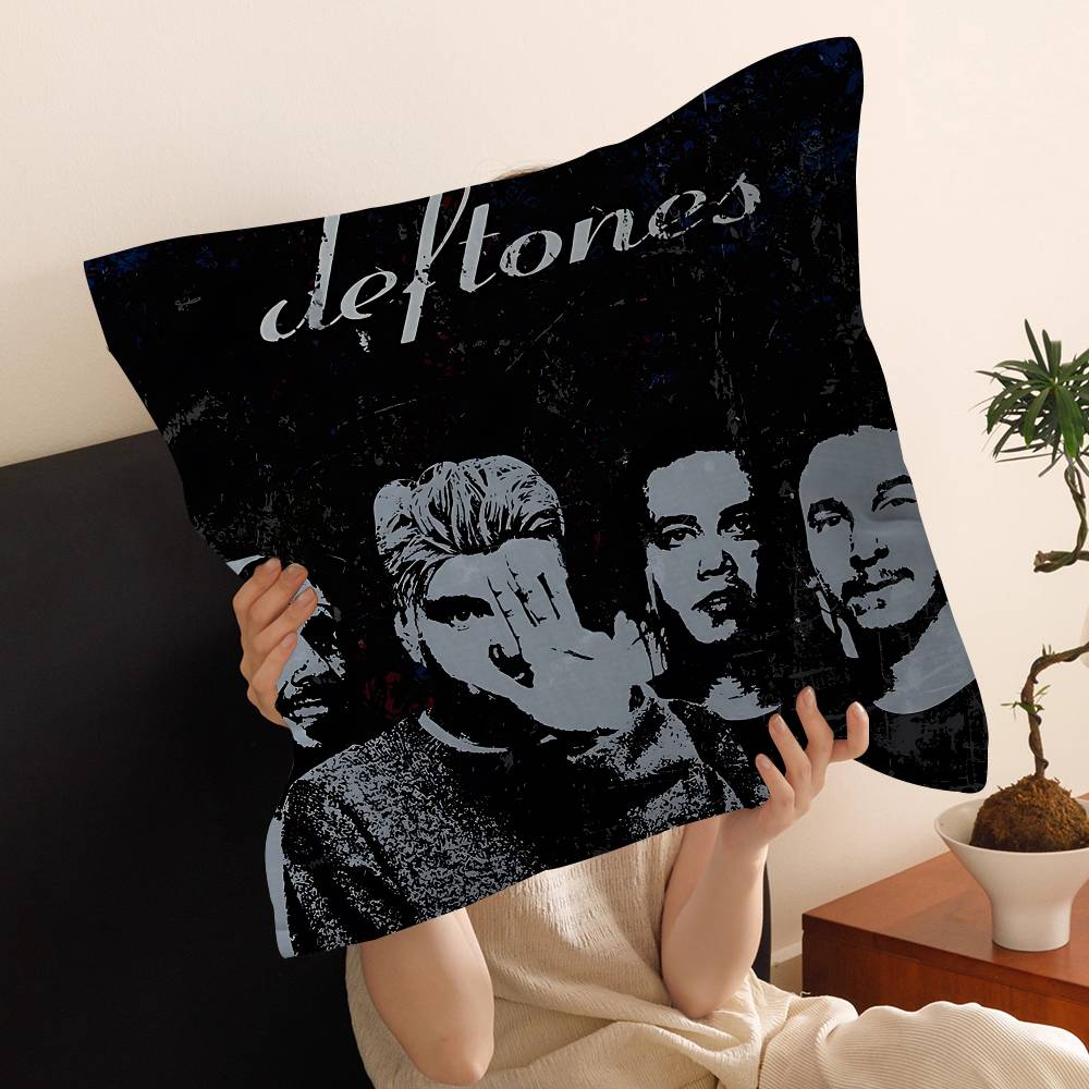 Hip Hop Singer Star Deftones Pillow Anime Pillow Sofa Bed Head Pillow Cover Cushion Cover 45x45 Cm Fashion
