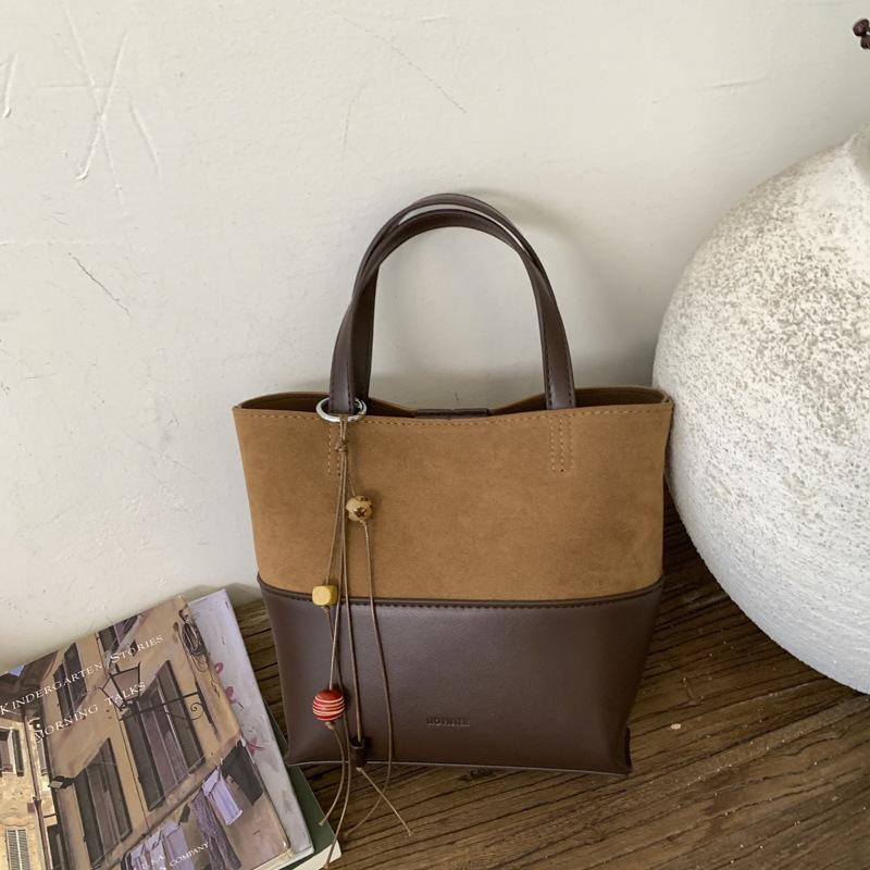 Модная ретро маленькая сумка женская осенняя новая простая сумка-мессенджер портативная сумка-ведро маленькая сумка