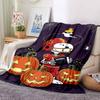 1Pc Halloween Ornament Jacko'Lanterns Blanket Soft And Comfortable Casual Warm Camping Travel Christmas Halloween Gift M917104