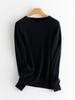 Women's Pure Cashmere Loose Round Neck Sweater - Autumn/Winter 2023 Base Layer Pullover
