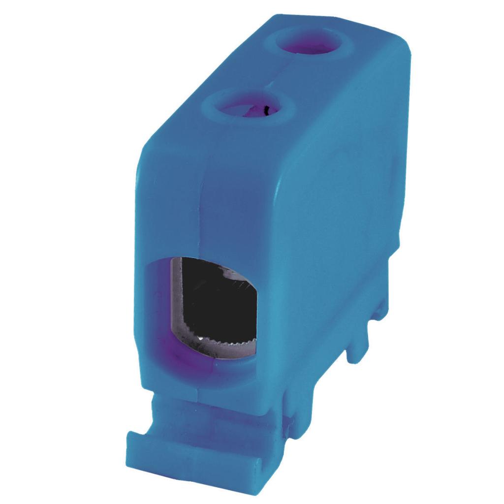 AL-CU rail connector 1.5-50mm2 TS 35, threaded for ZGG blue cables