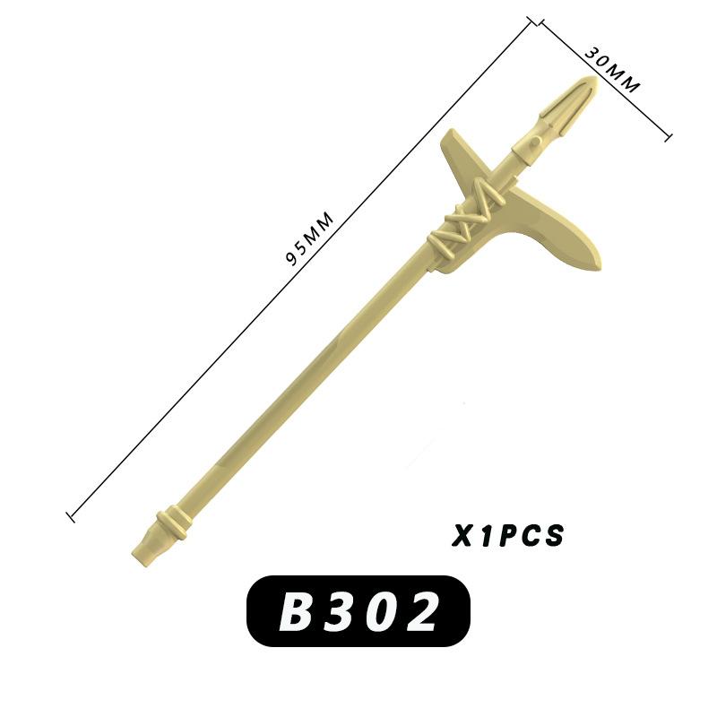 10Pcs Ancient Chinese Weapon Figurine Building Block Accessories Puzzle Assembly Children'S Toys