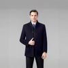Brand Double-Sided Cashmere Men's Classic Wool Trench Coat with Down Liner