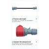 32A Male To 16A Female CEE Adapter Converter Cable for EV Charger Electric Vehicle Caravan Power Extension