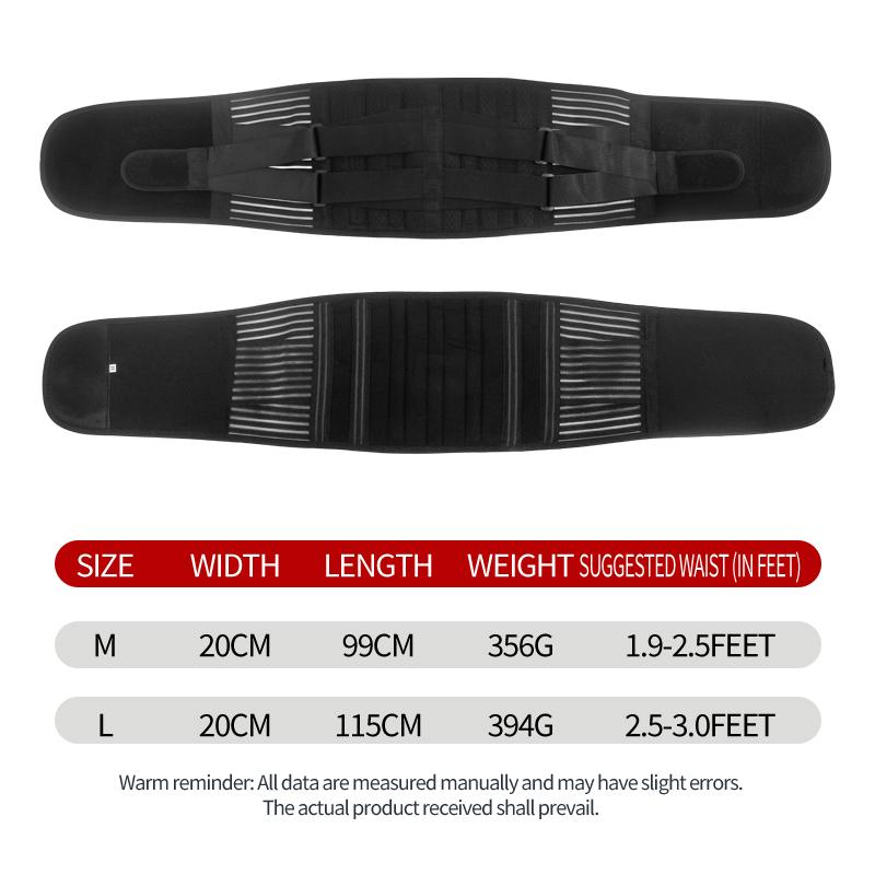 Compression Elastic Fitness Waist Support Belt Breathable Adjustable Lumbar Back Brace for Back Pain Relief