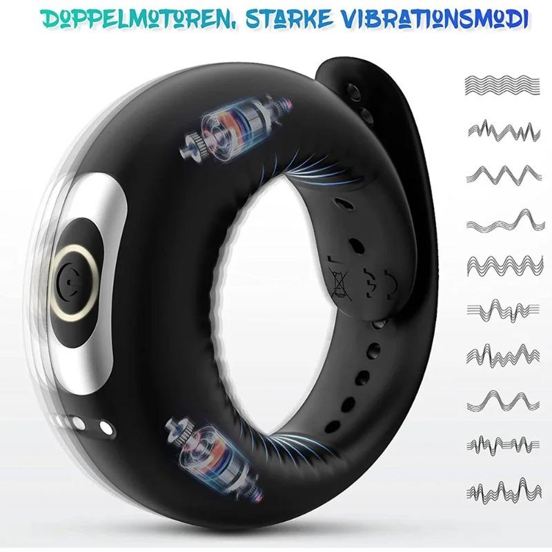 Strong Vibrating Cock Ring for Men – Delay Ejaculation & Enhanced Stimulation | Couples Sex Toy | 18+ Adult Pleasure Ring