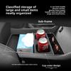 Custom Fit 2024 2025 Hyundai Santa Fe Cup Holder Storage Box Anti Slip Pad Car Interior Organizer Black Auto Accessories Tidying