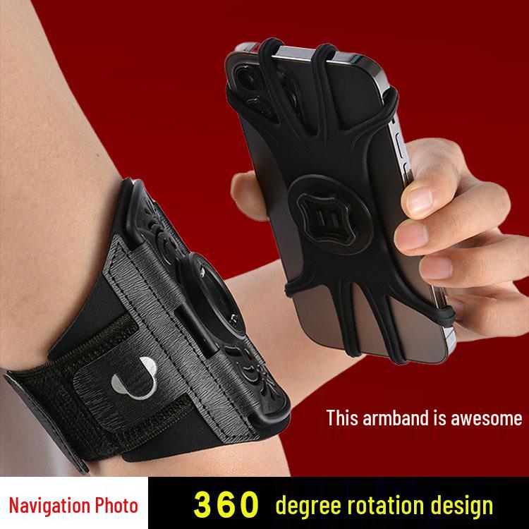 Multifunctional 360° Rotating Armband for Phones - Detachable Running and Cycling Wristband