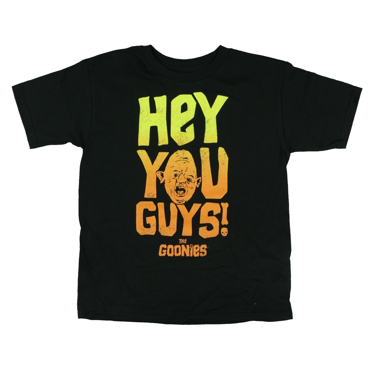 The Goonies T-Shirt Boy s Sloth Hey You Guy s Short Sleeve Graphic Tee (7) S