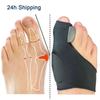 Foot Care Toe Separator Hallux Valgus Bunion Corrector Orthotics Feet Bone Thumb Adjuster Correction Pedicure Sock Straightener