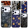 Capa Hülle für iPhone 17 Air 16 Pro Max 15 Plus 11 13 Mini 14 12 Rückseite Handyhülle Vintage Mond und Sonne Sterne