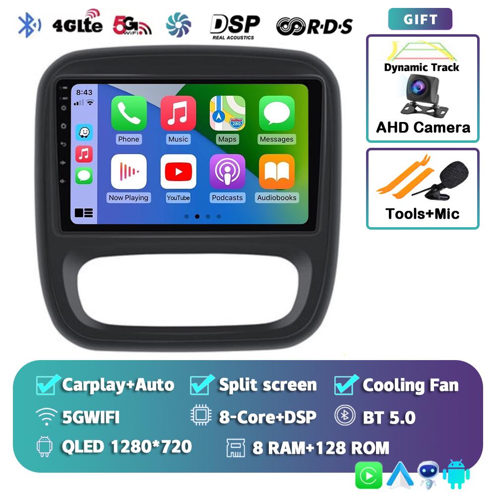 Android 14 Auto Car Radio For Renault Traffic 3 2014-2021 For Opel Vivaro B 2014-2018 Multimedia Video Player Navigation GPS DSP