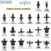 Capillary Fittings: Single/Double Hook, Tee, Straight Connector, Drip Stop, Mountain Bracket, Five-Way, Greenhouse Micro-Sprinkler