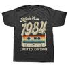 2023 Graphic Men TShirts 40 Years Old Short Sleeve Tee Shirt Gift Idea Tops Made In 1984 Limited Edition Birthday Gift T-Shirt