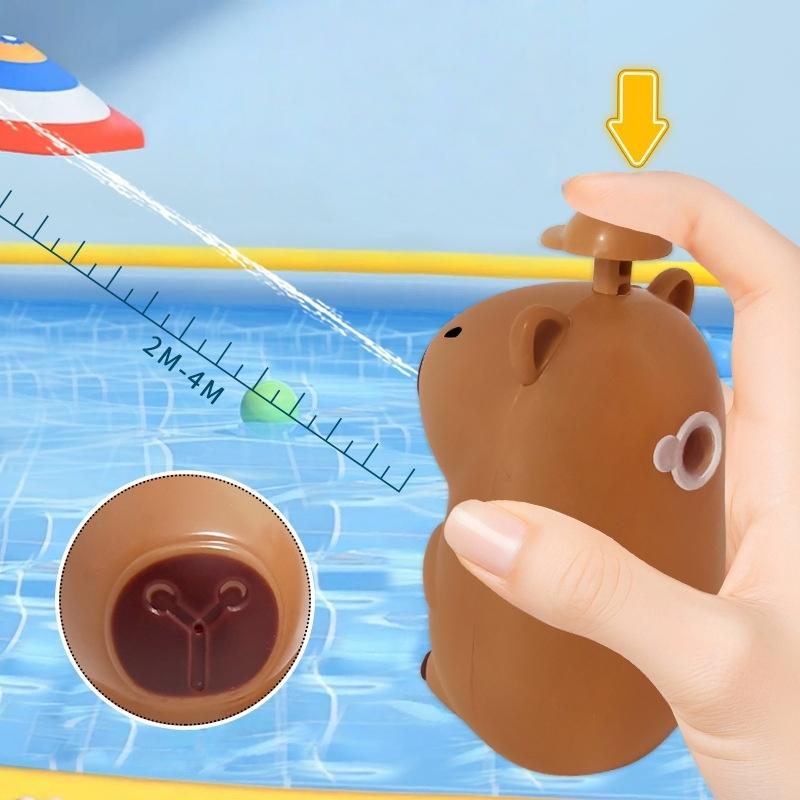 

2Pcs Outdoor Summer Children S Cute Cartoon Kapibala Mini Water Play Toy Creative Capibala Water Pistol Toy one size
