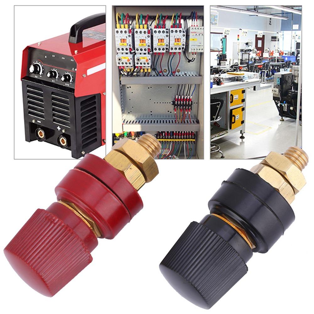 2PCS M8 Thread Brass Pillar Terminal Block 200A Terminal Post Automotive Use