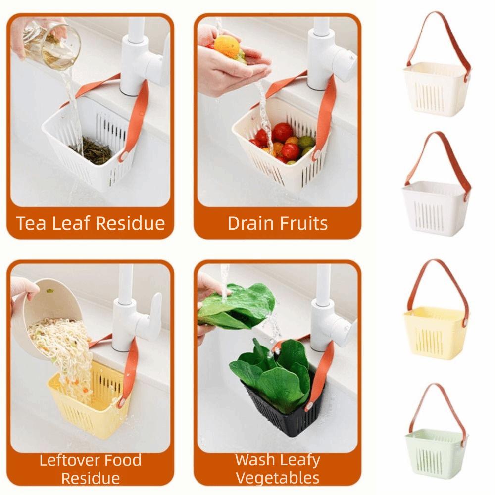 Detachable Sink Hanging Strainer Basket Quickly Drain Fruit Clean Filter Rack  Kitchen Accessories