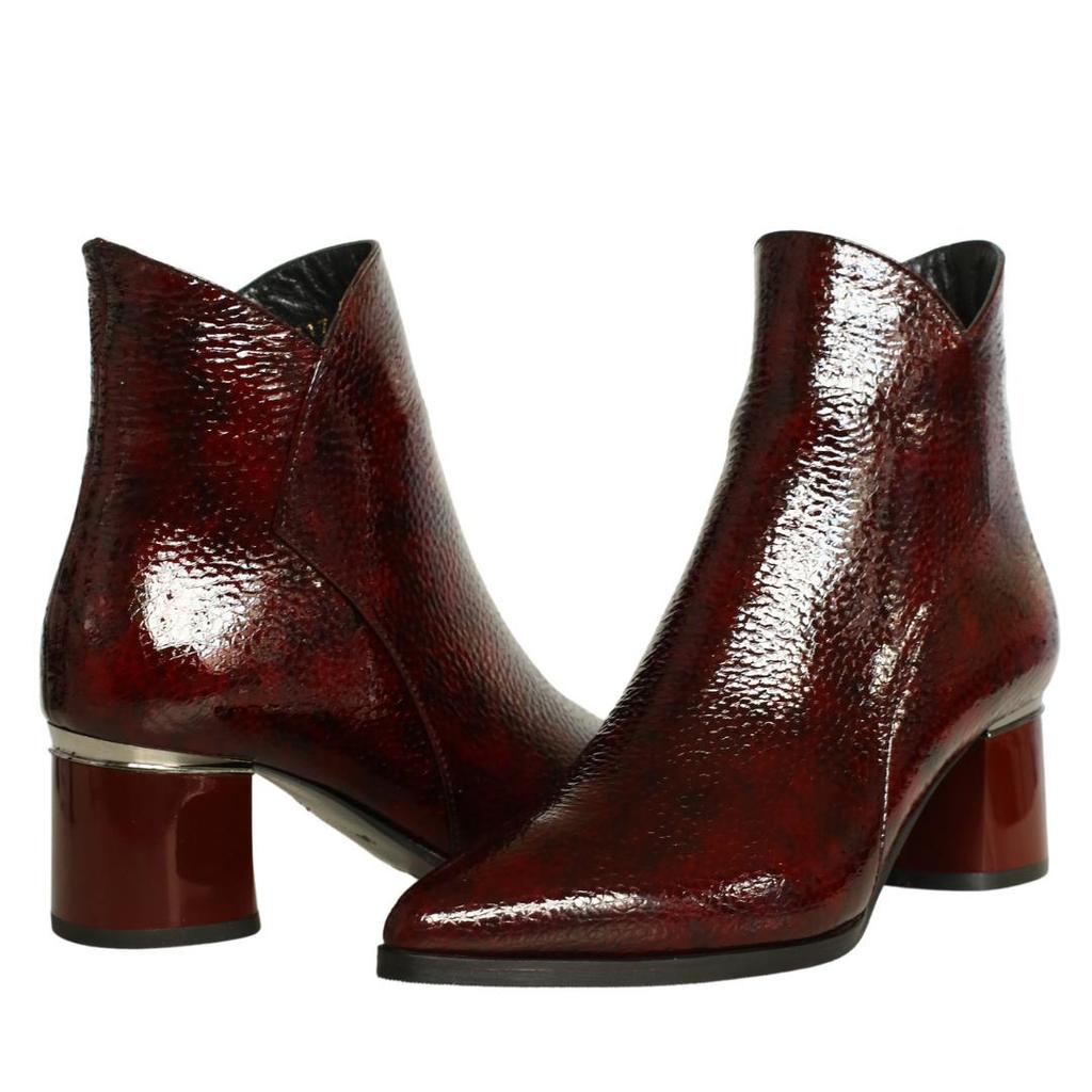 Damen Stiefel aus echtem Leder mit hohem Absatz