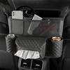 Car Pocket Handbag Holder Leather Handbag Holder For Car Car Mesh Organizer With More Space Pet Kids Barrier Car Seats Large