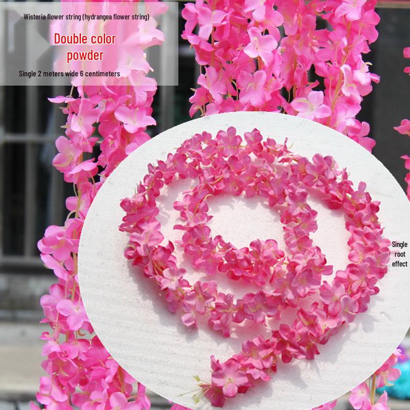 Silk Wisteria Flower Vine for Wedding Decor and Ceiling Hanging