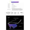 Neue photochrome Radsport-Sonnenbrille Professionelle Rennrad-Brille für Herren Fahrrad Winddichte Sandbrille Fahrradbrille UV-Schutz Antibeschlag