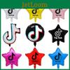 Palloncino in Foil Multicolore Brillante Logo Tik Tok Per Bambini e Adulti Decorazioni Festive