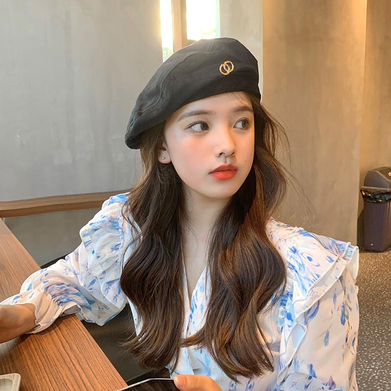 Womens New 2021 Beret Sweet Cute Cotton Adjustable Trendy Chic And