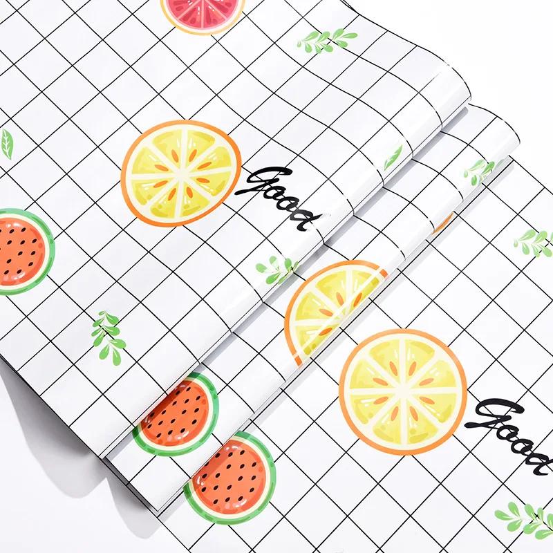 Kitchen Stove Oil-proof Sticker Waterproof High Temperature Resistant Wallpapers Kitchen Decoration Self Adhesive Contact Paper