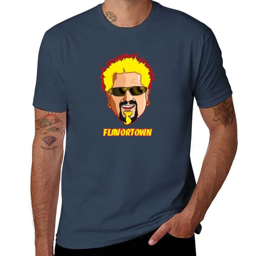 Guy Fieri Tshirt Sports Casual Short Sleeve Cotton Tee