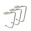 Mantel Hook Holder Fireplace Stocking Hanger for Christmas Set of 3  Sturdy Metal Non-Slip Purse Hook Hanger for Table Desk Fireplace School Bar