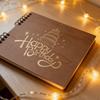 Custom Wooden Printed Wedding & Birthday Guest Signature Book