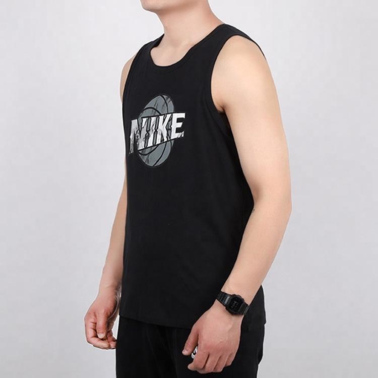 Nike Basketball Print Sleeveless Vest Men Tops Black CD1293-010