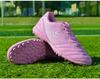 Kids' Pink Football Cleats - Unisex Spike Shoes for Girls & Boys, Korean Style Training