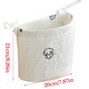 Baby Cot Hanging Storage Bag Bedside Hanging Storage Pocket Cotton Bag for Organizing Diapers & Toy Beside this crib