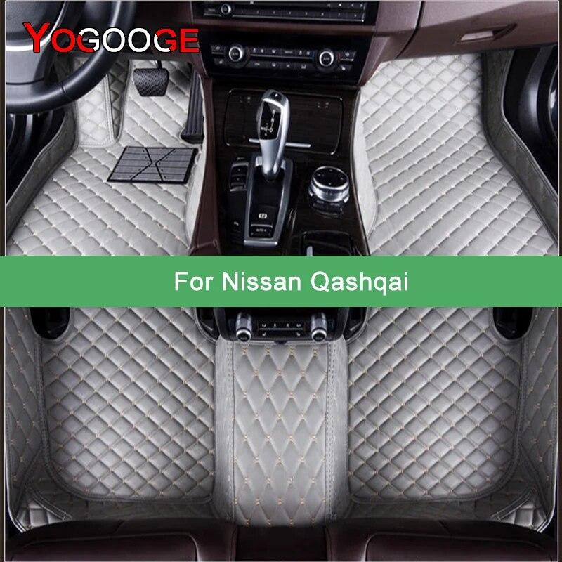 

Автомобильные коврики YOGOOGE на заказ для Nissan Qashqai, автомобильные ковры, аксессуары для ног, Coche